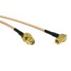 SMA Female Nut to SMB Jack Right Angle RA Jumper 50CM (RG316) view 1