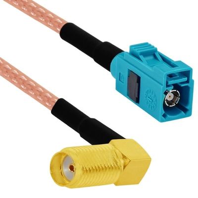 Universal to SMA Plug/Jack RG316 (15CM) Pigtail Cable Adapter (Type 12) (Z-Type Male/Female, Aqua Blue)
