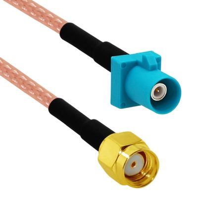 Universal to SMA Plug/Jack RG316 (15CM) Z-Type Male/Female (Water Blue) Pigtail Cable Adapter (Type 2)