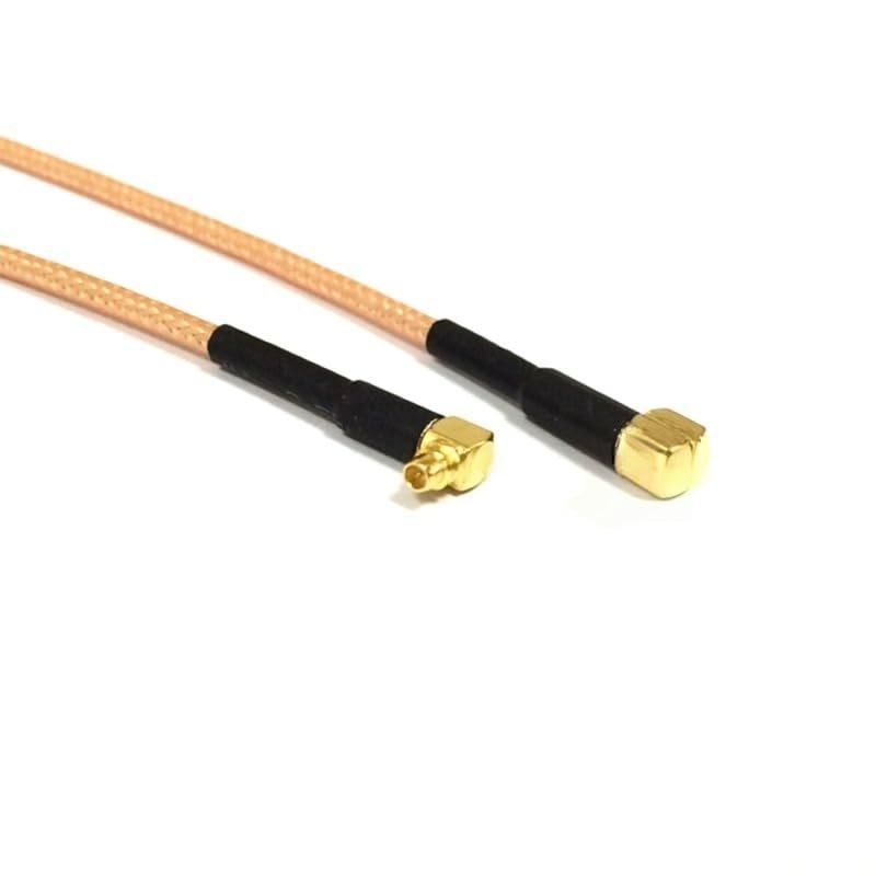 1PC Wireless Modem Cable MCX Male Switch MMCX Plug Right Angle Pigtail Adapter (100cm) (MCX Right Angle)