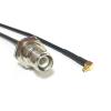 RP TNC Female Nut Jack with Male Pin to MMCX Plug Right Angle Pigtail Cable (15CM) (RG174) view 1