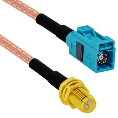 Universal to SMA Plug/Jack RG316 (50CM) Z-Type Male/Female (Water Blue) Pigtail Cable Adapter (Type 10)