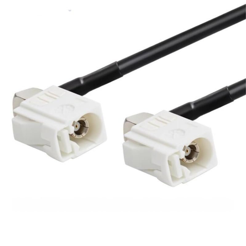 (B) Female to Female Right Angle Pigtail Cable Adapter RG174 (50CM)