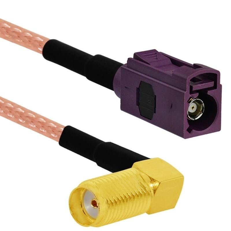 D-Sub Male/Female Purple to SMA Plug/Jack Pigtail Cable Adapter RG316 50cm for GPS (Type 12)