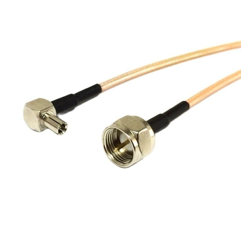 3G Modem Cable TS9 Right Angle Switch F-Type Male Pigtail Adapter RG316 30cm