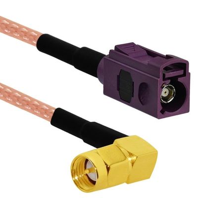 D-Sub Male/Female Purple to SMA Plug/Jack Pigtail Cable Adapter RG316 30cm for GPS (Type 11)