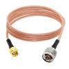Wireless Antenna Extension Cable SMA Male Female RP to N-Type Plug Jack with Nu Pigtail Adapter RG316 100cm (Type 1) view 1