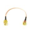 SMA Female nut to SMA Straight Pigtail Cable RG316, Suitable for WiFi Wireless 3G 4G Modem (15CM) view 1