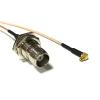 TNC Female Nut Switch MMCX Male Right Angle Pigtail Cable RG178 20CM for Wi-Fi Wireless Modems view 1