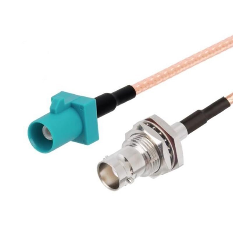 1 PC Universal Z-Shaped Male/Female to BNC Plug/Jack Pigtail Cable (15CM) (FakraJ-BNCK)