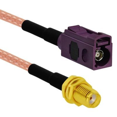 D-Sub Male/Female Purple to SMA Plug/Jack Pigtail Cable Adapter RG316 15cm for GPS (Type 9)