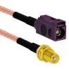 D-Sub Male/Female Purple to SMA Plug/Jack Pigtail Cable Adapter RG316 15cm for GPS (Type 9) view 1