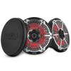 DS18 NXL-8MD/BK 8 Waterproof Marine & Powersports Speakers  2-Way Hybrid Design, 350W RMS, RGB LED Lights, Neodymium Magnet, Stainless Steel Grill - Pair view 1