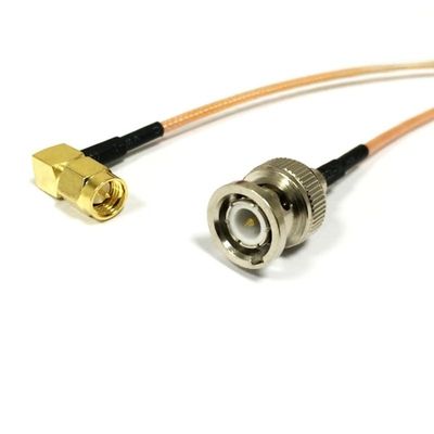 SMA Plug to BNC Male/Female Bulkhead Pigtail Cable Adapter (30CM) (SMAJW-BNCJ)