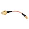 SMA Female nut to MCX Straight Pigtail Cable RG316, Suitable for WiFi Wireless 3G 4G Modem (30CM) view 1