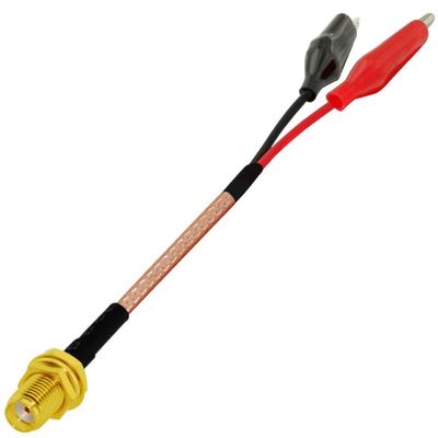 1-Pack SMA Female to Alligator Clip Extension Cable RG316 100CM