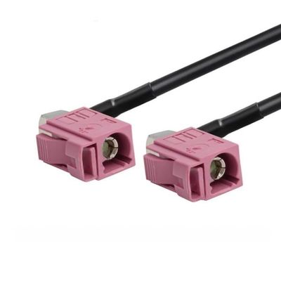 (H) Female to Female Jack Right Angle Pigtail Cable Adapter RG174 (100CM)