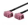 (H) Female to Female Jack Right Angle Pigtail Cable Adapter RG174 (100CM) view 1