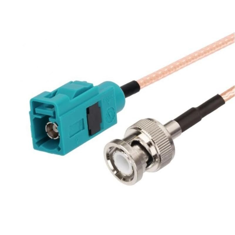 1 PC Universal Z-Shaped Male/Female to BNC Plug/Jack Pigtail Cable (15CM) (FakraK-BNCJ)