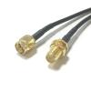 Wi-Fi Antenna Extender RP-SMA Female Jack to SMA Male Plug Jumper Cable (1000CM) (RG174) view 1
