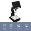 Vikye Digital Microscope, 1000X Handheld Portable Magnifier with 4.3Inch Color Screen 8 LED Lights for Adults Kids and Jewelry Inspection view 2