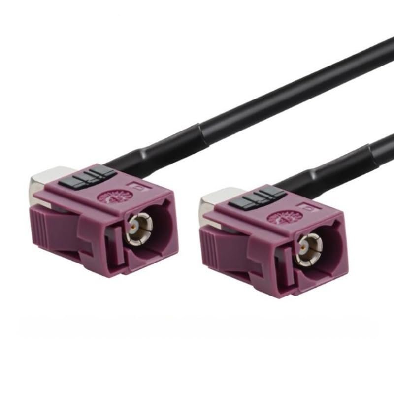 (D) Female to Female Right Angle Pigtail Cable Adapter RG174 (50CM)