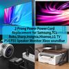 10 FT Tv Power Cord Replacement for Samsung UN Series 4K Smart TV,TCL Roku Sharp,Insignia,Hisense,LG,PS4 PS5 Speaker Monitor Xbox soundbar Power Plug Cable 2 Prong (10 FT) view 4