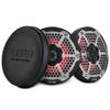 DS18 NXL-6MD/BK 6.5 Waterproof Marine & Powersports Speakers  2-Way Hybrid Design, 250W RMS, RGB LED Lights, Neodymium Magnet, Removable Stainless Steel Grill - Pair view 1