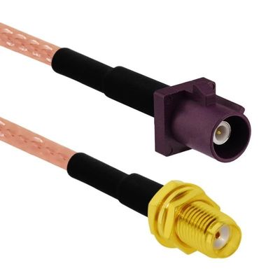 D-Type Male Female Purple to SMA Plug Jack Pigtail Cable Adapter RG316 100cm for GPS (Type 3)