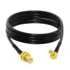 SMA Female Bulkhead to MCX Male Right Angle Cable Assembly for Wireless Modem (15CM) (RG174) view 1