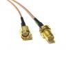 WiFi Antenna Extender RP-SMA Female Jack to SMA Male Plug Jumper Cable (10CM) (RG178) view 1
