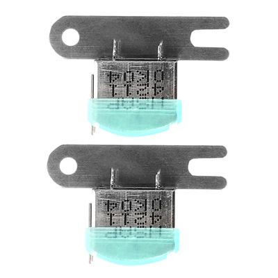 KALLORY 2pcs Replacement Dual Channel Magnetic Head for Cassette Tape Recorder Metal Recorder Accessory with Stable Support Compatible Stereo Recording Upgrade Part Replacement