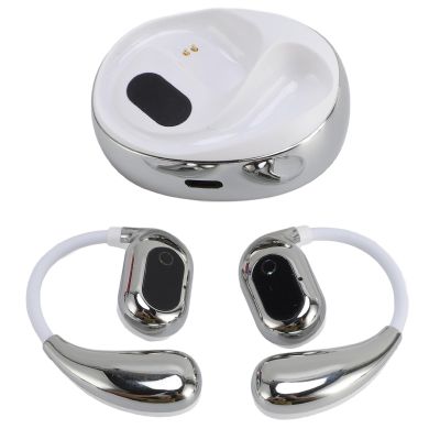Bewinner Wireless Language Translator Earbuds | Bluetooth 5.4 Ear Hook, 144 Languages Online Translation with App, Stereo Music Calls for Android iOS, White (White)