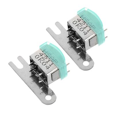 DIYEAH 2pcs Magnetic Head Replacement for Cassette Tape Recorder Stereo Dual Channel Bracket with Independent Button Audio Cassette Recorder Supply Part