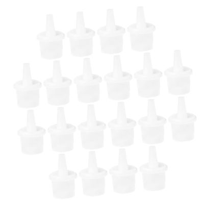 20Pcs Eyelash Glue Nozzle Caps Plastic Replacement Tips for Bottles