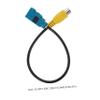 POPETPOP Backup Camera Video Cable Adapter for Navigation Radio System to Female Pin Cord for Car Rear View view 2