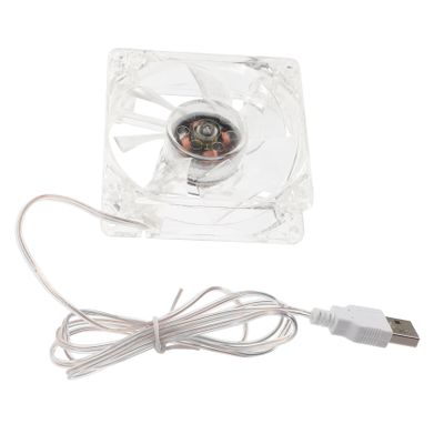 Angoily Transparent USB Pet Cage Cooling Fan for Hamster Rabbit Portable Lightweight Acrylic Fan for Small Animals with Sturdy Plastic for Improving Pet Comfort and Ventilation
