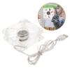 Angoily Transparent USB Pet Cage Cooling Fan for Hamster Rabbit Portable Lightweight Acrylic Fan for Small Animals with Sturdy Plastic for Improving Pet Comfort and Ventilation view 3