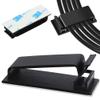 100 PCS Self Adhesive Cable Clips, Wire Organizer, Cable Management, Cord Organizer for Desk, Wall, PC, Car, Home, Office, USB, Ethernet, Power Cords, Black (Large) view 1