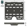 Tripod Plate - Binocular Support - Positional Shooting - POI (Tripod Plate - 100mm Arca Adapter) view 4