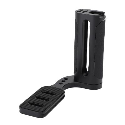 Bewinner Side Handle Camera DSLR, Top Stand Cold Sneakers No Texture Texture Camera Left Handle for Outdoor Vlog Creation