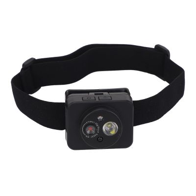 GOWENIC Head Mounted Camera,1080P Adjustment Head Camera Action Camera, LED Headlamp Wearable Video Recording Device for Night Riding, Fishing and Outdoor Activities