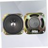 POPETPOP 2Pc Full Range Square Loudspeaker with Metal Basket for Electronic Organ Keyboard Outdoor Audio Sound Push Terminal Connection Compatible with Systems view 2