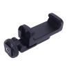 Bewinner Phone Tripod Mount Adapter, Stable Tripod Phone Holder Clamp/Holder with Double Cold Shoe for Most Phones to Record view 3