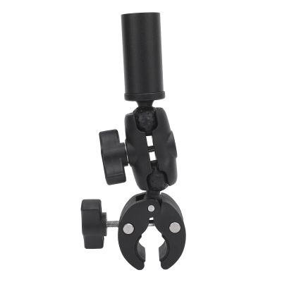 Bewinner Clamp Mount, Car Clamp Mount 360 Adjustable Heavy Duty and Stable Compatibility for Mini Antenna Silver