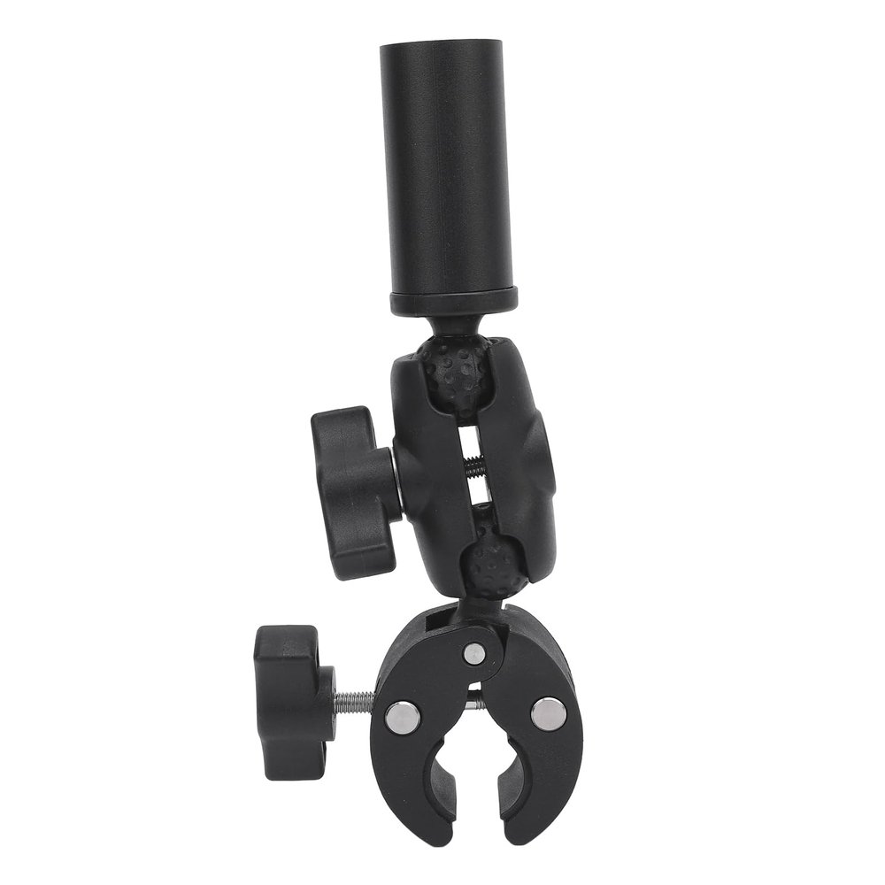 Bewinner Clamp Mount, Car Clamp Mount 360 Adjustable Heavy Duty and Stable Compatibility for Mini Antenna Silver