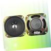 Mikikit 2Pc Full Range Electronic Organ Loudspeakers with Metal Steel Basket Push Terminal Connection Square Outdoor Speakers for Keyboard and Car Sound Systems Compatible view 2