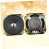 Mikikit 2Pc Full Range Electronic Organ Loudspeakers with Metal Steel Basket Push Terminal Connection Square Outdoor Speakers for Keyboard and Car Sound Systems Compatible view 3