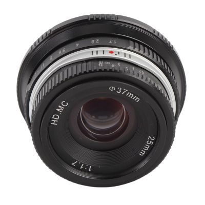 Dpofirs Handbook of Focused Lens, Manual Camera Lens 0.2 M Minimum Focus for Photo Recording (Black)