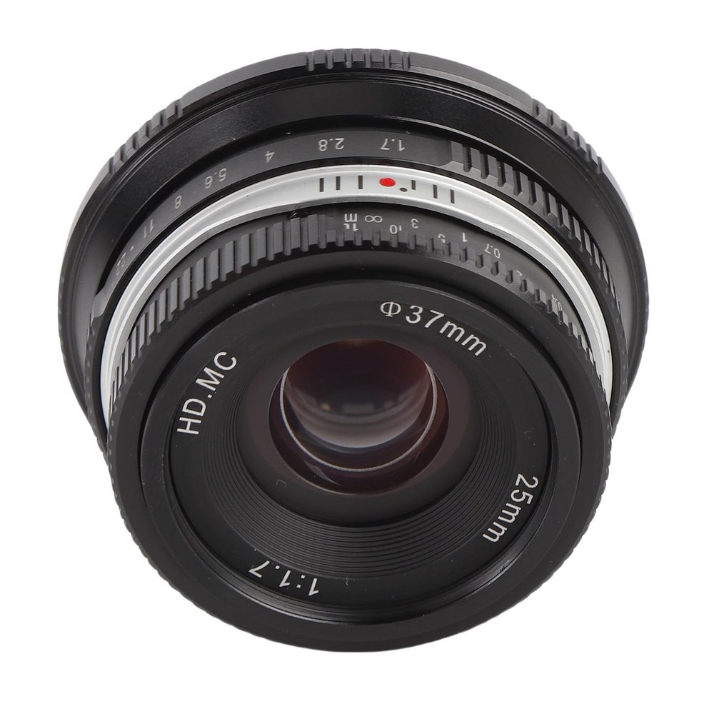 Dpofirs Handbook of Focused Lens, Manual Camera Lens 0.2 M Minimum Focus for Photo Recording (Black)